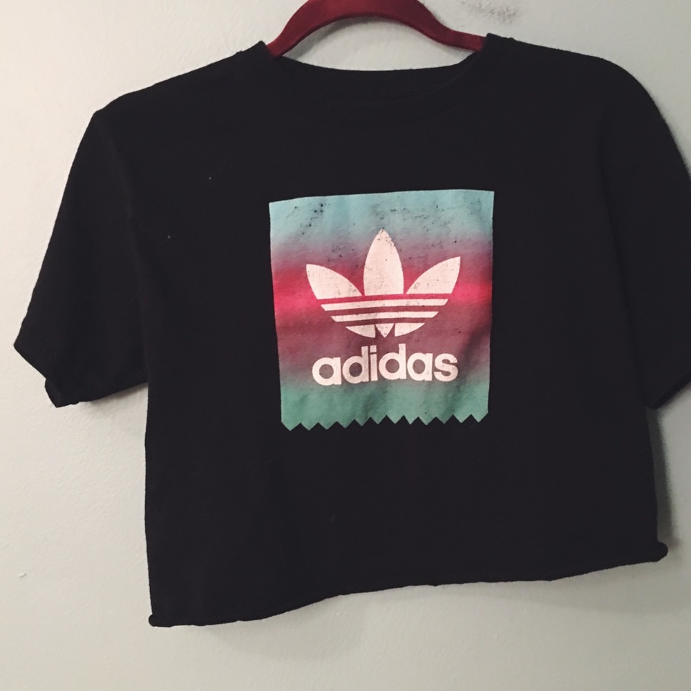 Adidas vintage cropped top